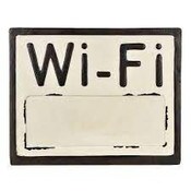 Wholesale - 8.75"x7" BH&G TABLETOP WI-FI PASSWORK SIGN C/P 4, UPC: 044021630693